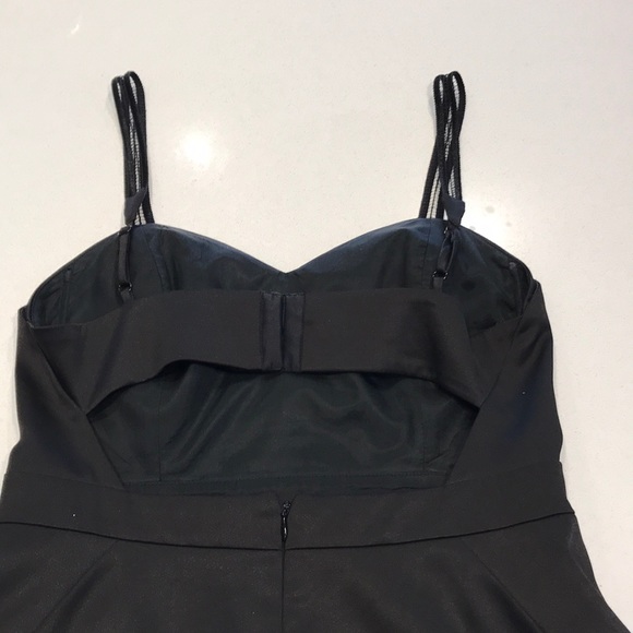 BCBG black satin dress - Picture 5 of 7